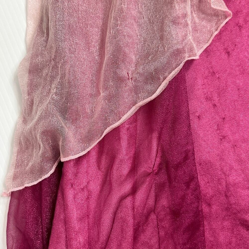Disney Enchanted Rapunzel Princess Dress Costume Girls L 10/12 Crush Velvet Rare - Picture 12 of 12